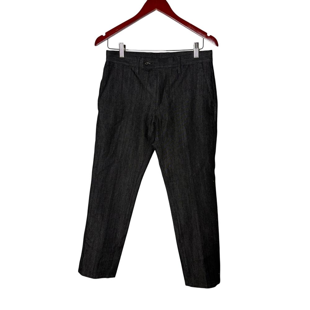 Michel Klein black cotton blend chino pants 30x28